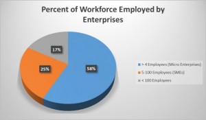 Egypt - Percentage of Workforce by Enterprises