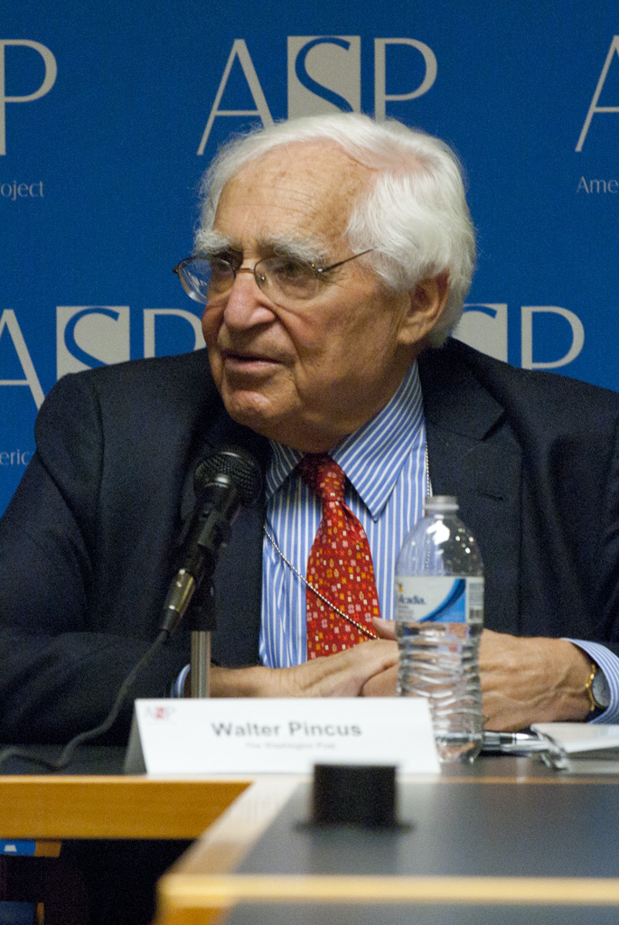 Walter Pincus: “our politics are as bad as I have ever seen”