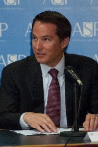Former Congressman Glenn Nye moderated Wednesday's discussion