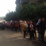 Egypt Referendum - lines to vote