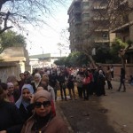 Egypt Referendum - lines to vote