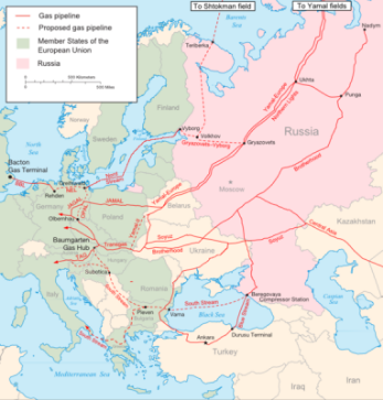 Russian and American Natural Gas in the European Market