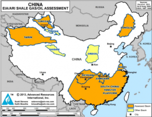 China Shale Oil Map