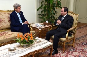 Secretary Kerry meeting with President Sisi on October 13, 2014