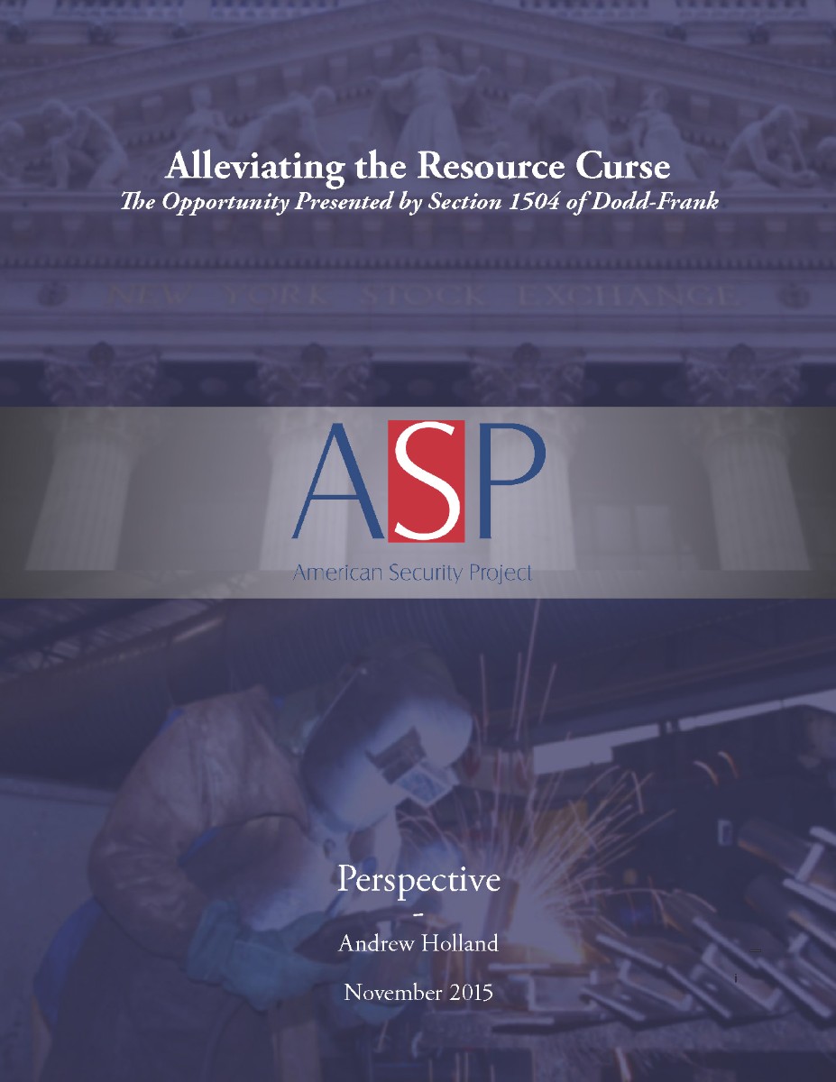 Perspective – Alleviating the Resource Curse
