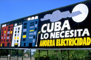 Cuba ahorra electricidad