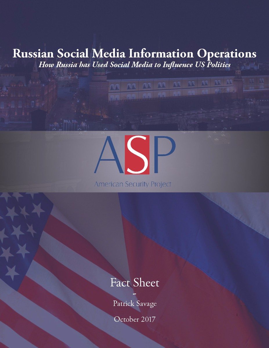 Fact Sheet – Russian Social Media Information Operations