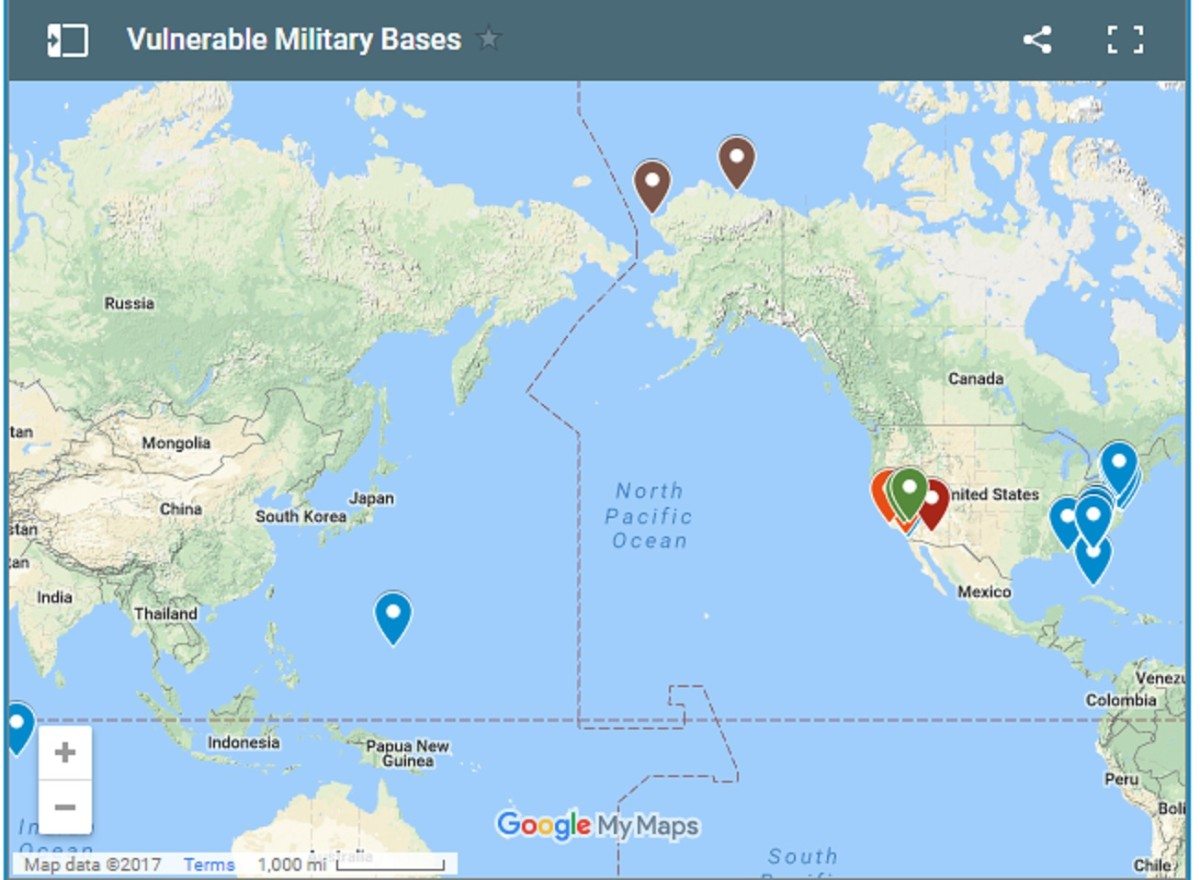 Interactive Map: The Vulnerability of America’s Military Bases to Climate Change