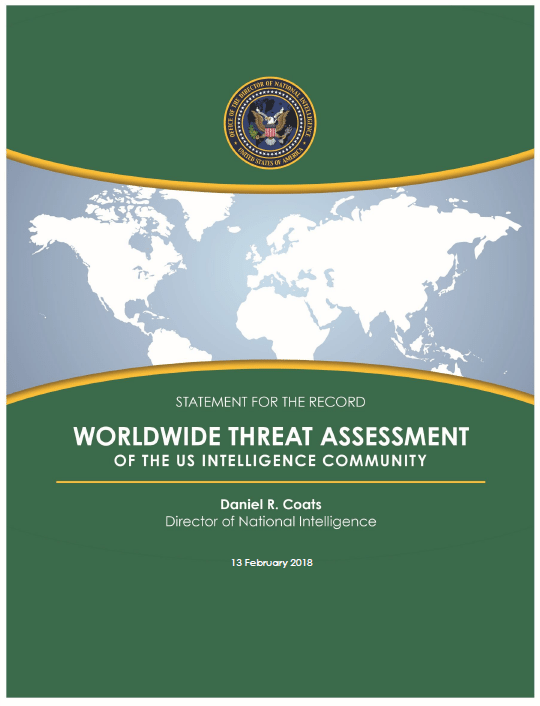 DNI Worldwide Threat Assessment Notes Climate Security Threats