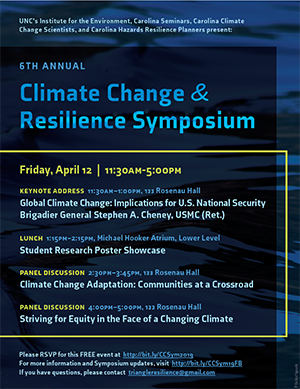BGen. Cheney Explains the National Security Risks of Climate Change at the 6th Annual Climate Change and Resilience Symposium
