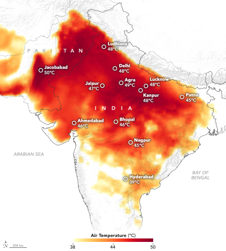 Climate Change-Induced Heatwaves May Make South Asia Unlivable by 2100