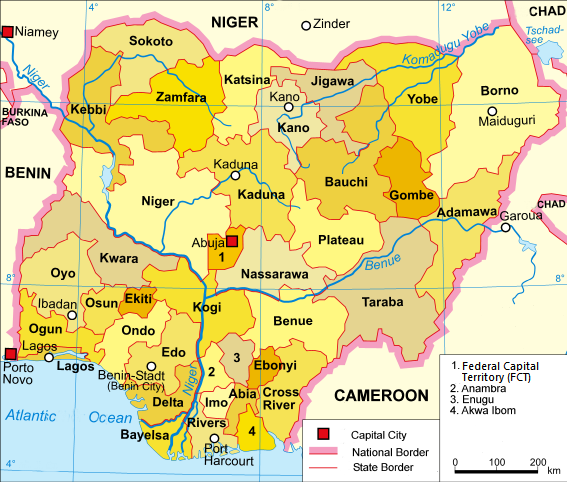 Nigeria map