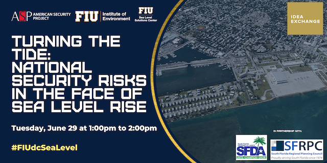 Turning The Tide: National Security Risks in the Face of Sea Level Rise