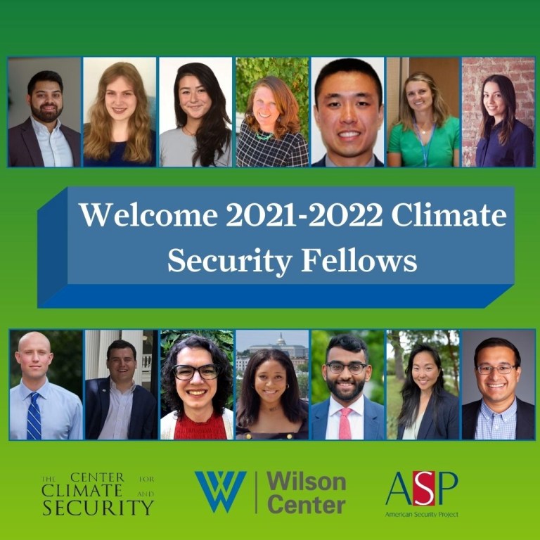 Announcing the 2021-22 Climate Security Fellows