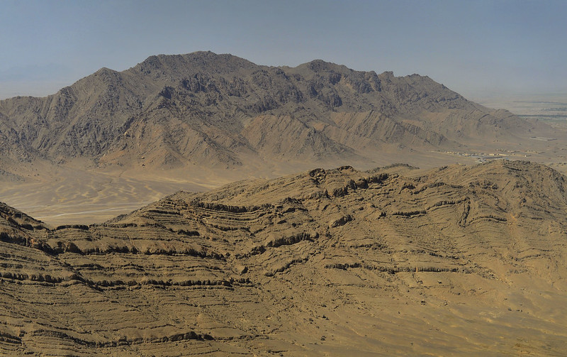 View of mountains in Kandahar, close to the border and historical AQ hideouts