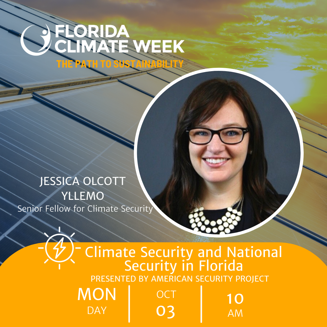 ASP Presents on Climate Security at Florida Climate Week