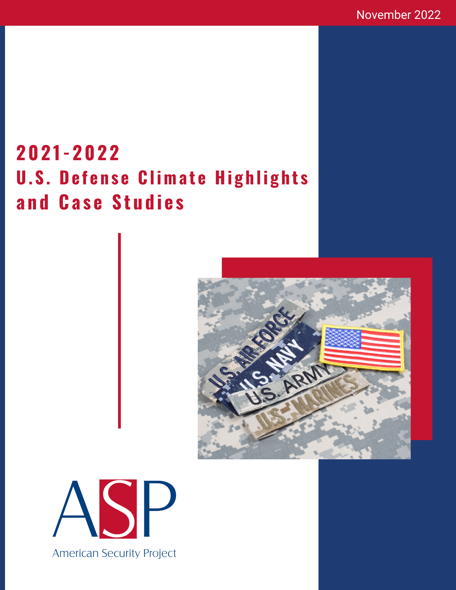 2021-2022 U.S. Defense Climate Highlights