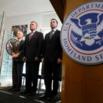 Deputy Secretary of Homeland Security Alejandro Mayorkas, U.S. Customs and Border Protection Commissioner R. Gil Kerlikowske and U.S. Customs and Border Protection Deputy Commissioner Kevin K. McAleenan