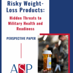 Cover of ASP report on risky weight-loss products in the military